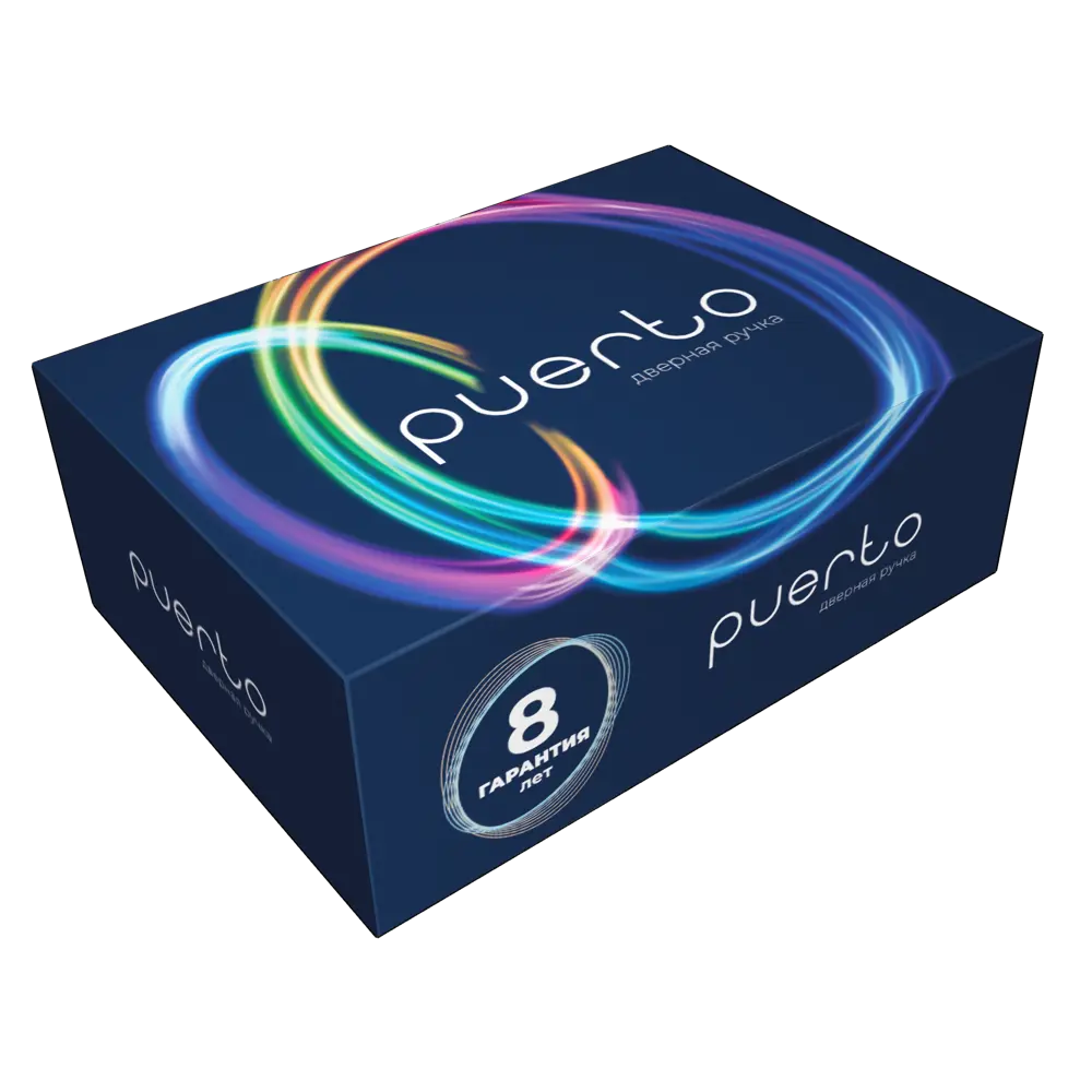 Дверные ручки Puerto Дарио, без запирания, цвет матовый никель STLM-2001910 - Вид №1