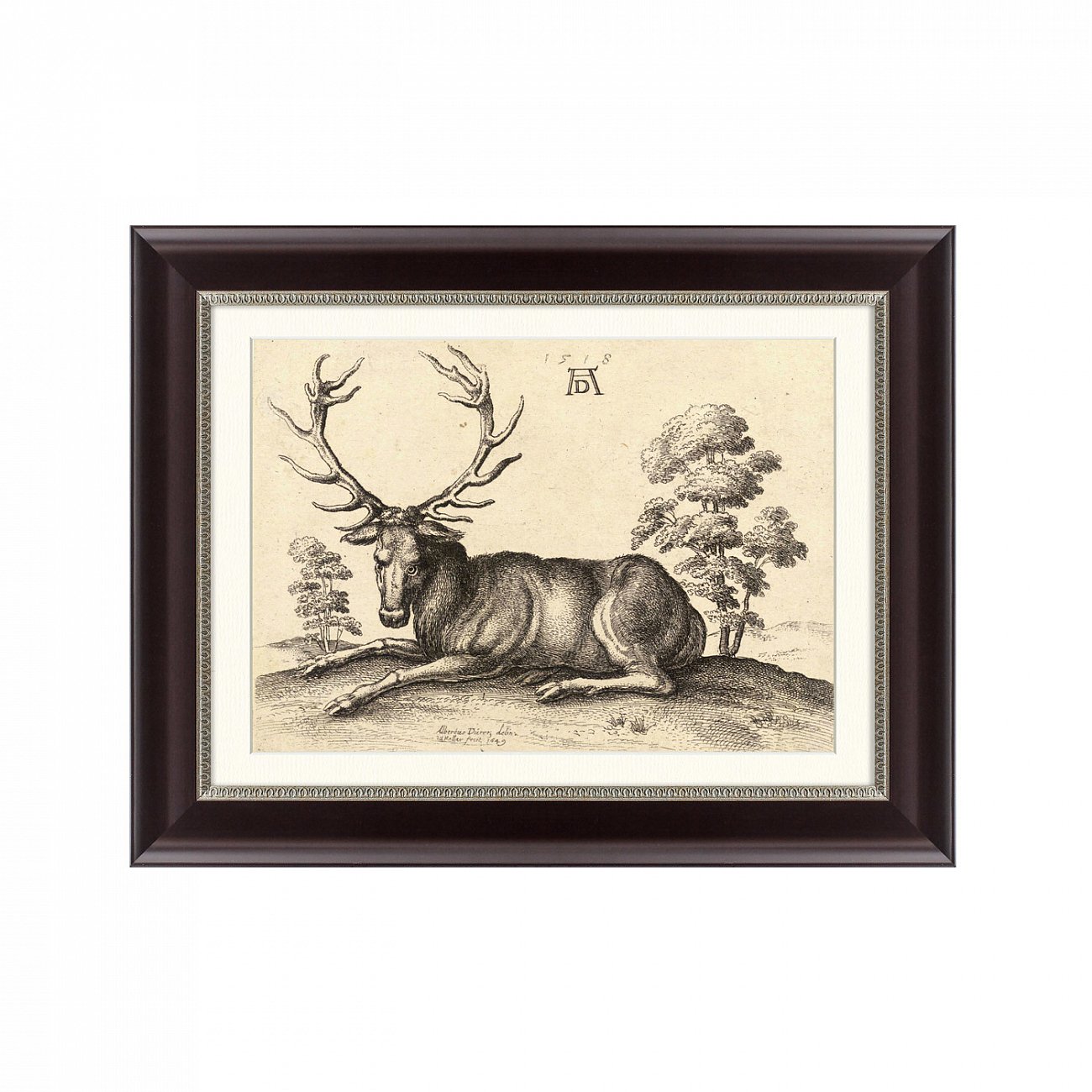 Картина: Олень №2, 1518г КАРТИНЫ В КВАРТИРУ  093828 Разноцветный  - Вид №1