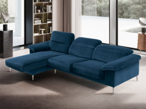 Тканевый диван с полуостровом