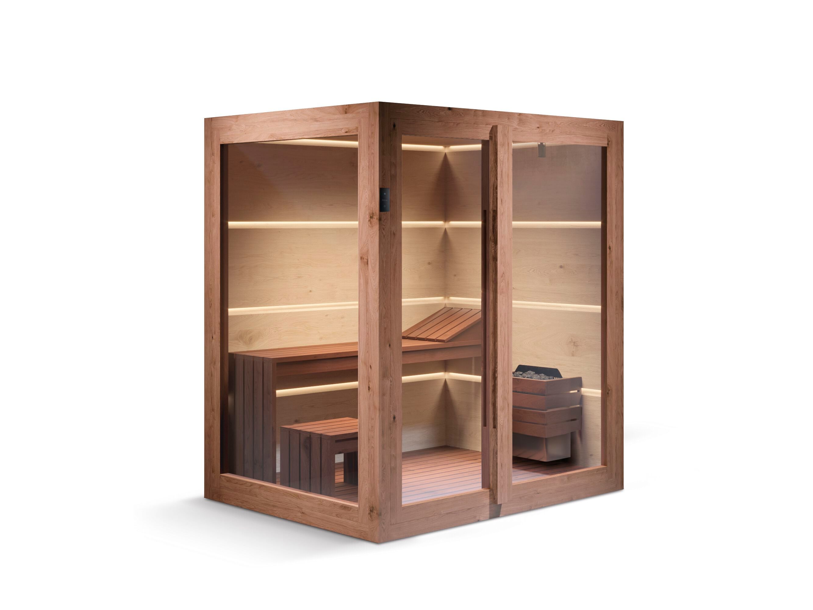 Сауна из дерева и стекла Gruppo Treesse AURA ARCH-00033507 - Вид №7
