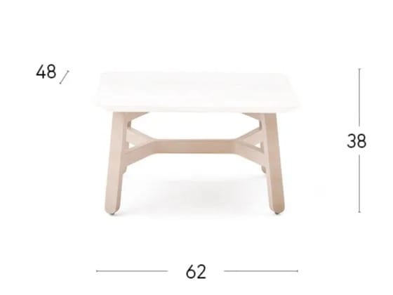 Низкий стул из бука Billiani круассан ARCH-00068241 - Вид №5