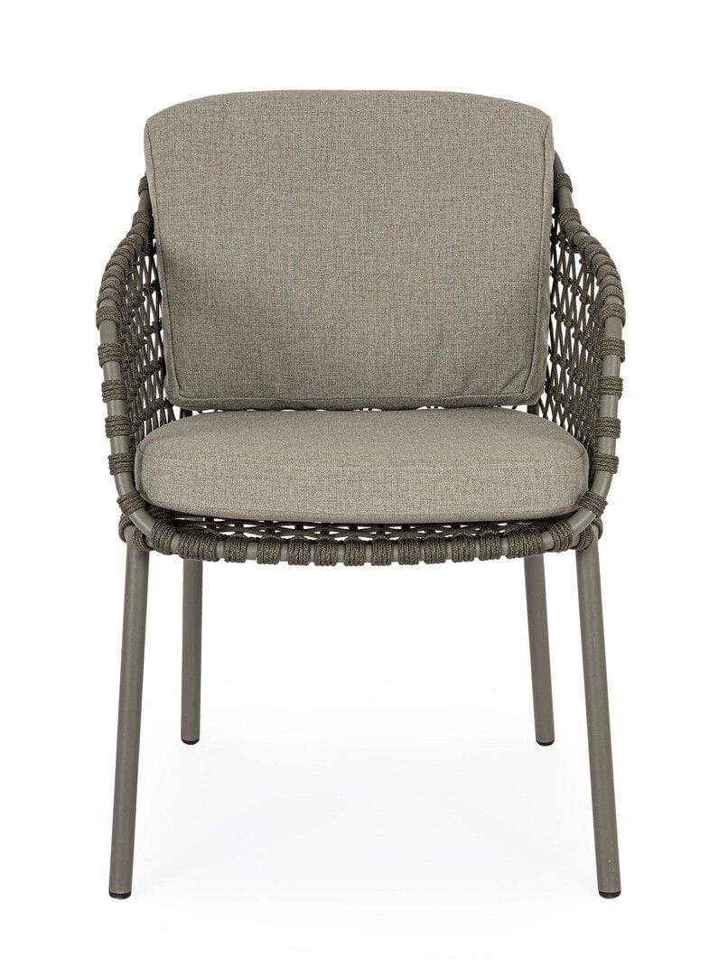 Веревочный садовый стул со встроенной подушкой BIZZOTTO Ivissa ARCH-00125255 - Вид №10