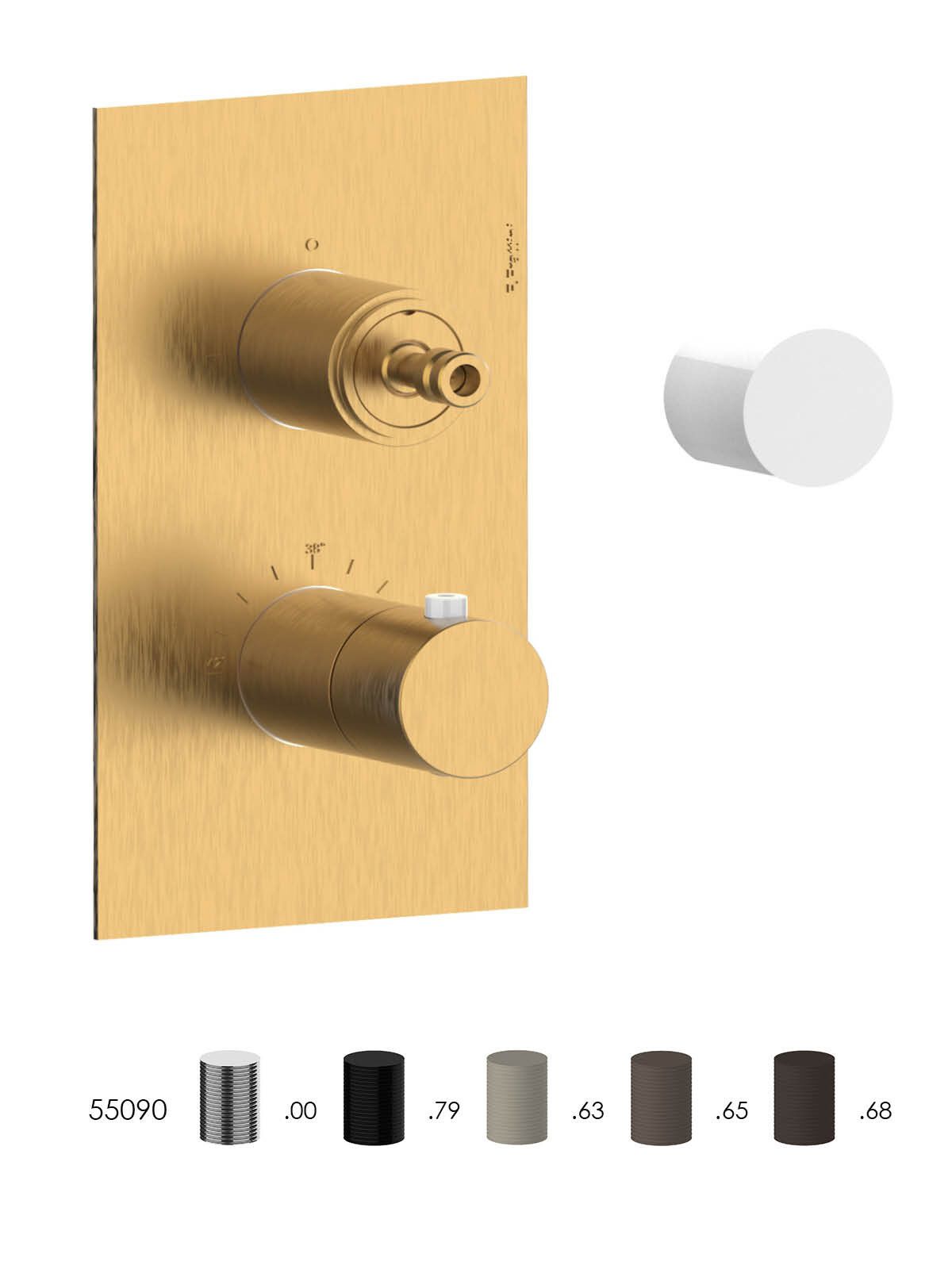 Термостатический смеситель для душа с переключателем Rubinetterie Frattini ARCH-00071669 - Вид №4