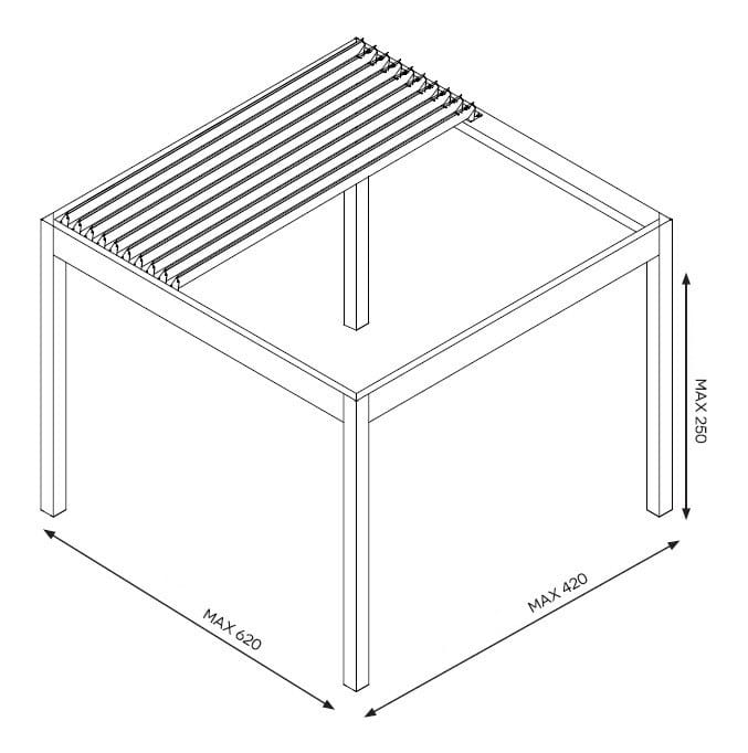 Пергола с алюминиевыми пластинами Belle Pergole Beauty ARCH-00097700 - Вид №9