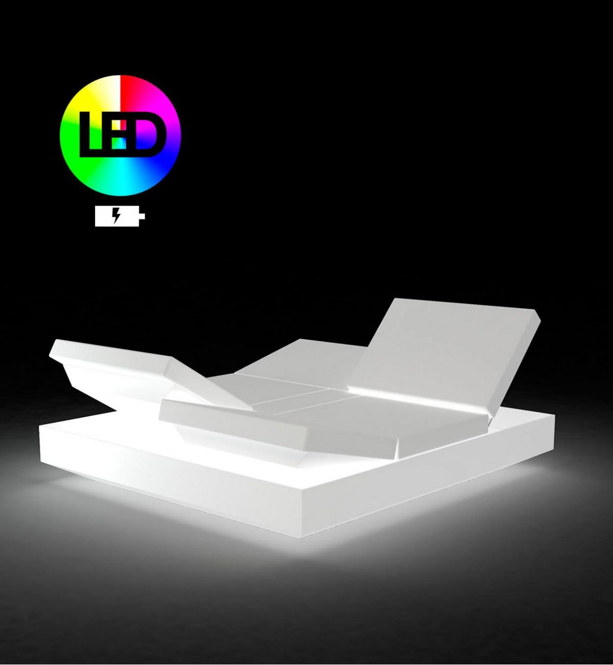 088465 Кровать с 4 откидными спинками LED Vondom Vela