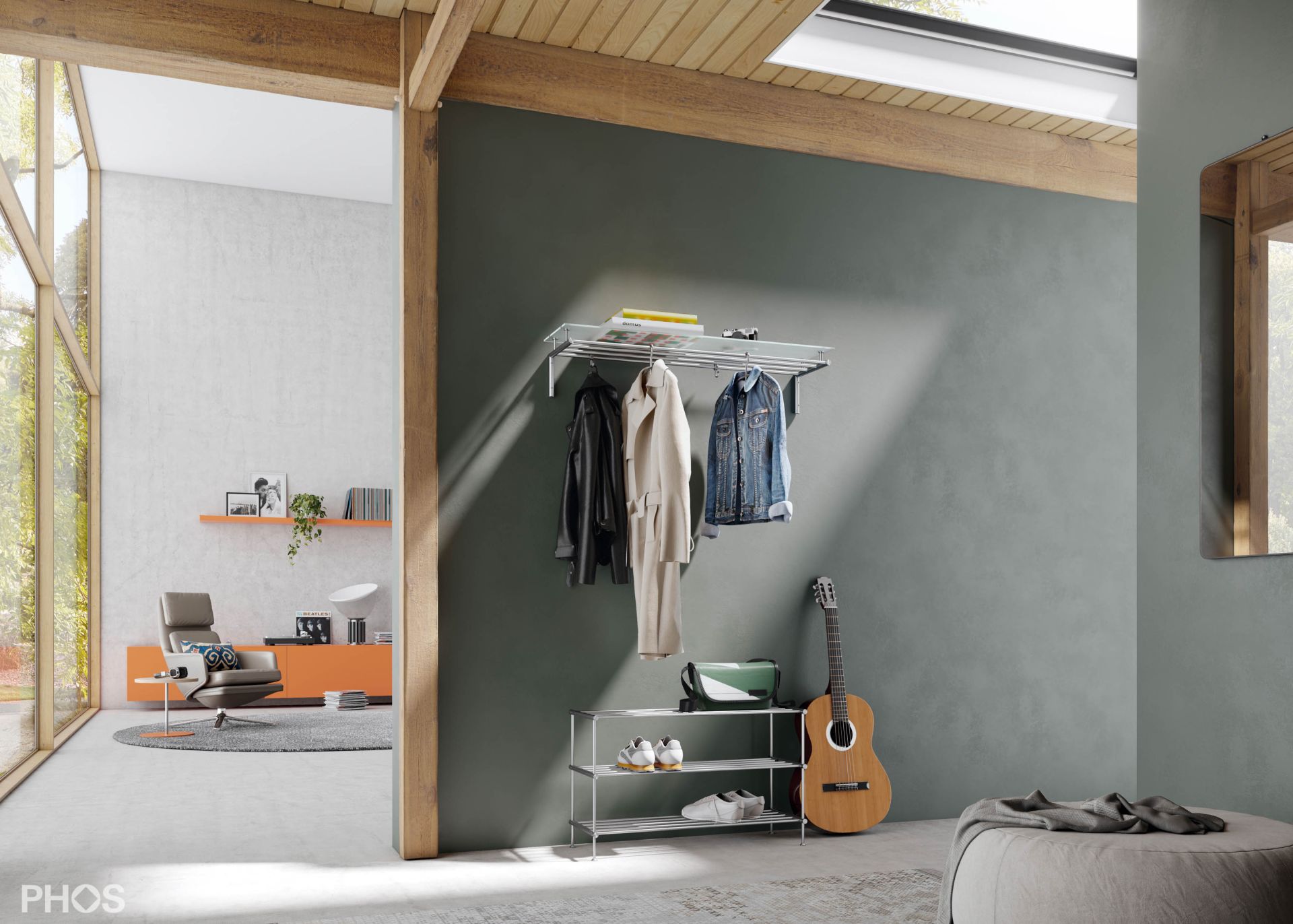 SR800-3 Полка для обуви, 3 уровня, ширина 80 см. PHOS  - Вид №1