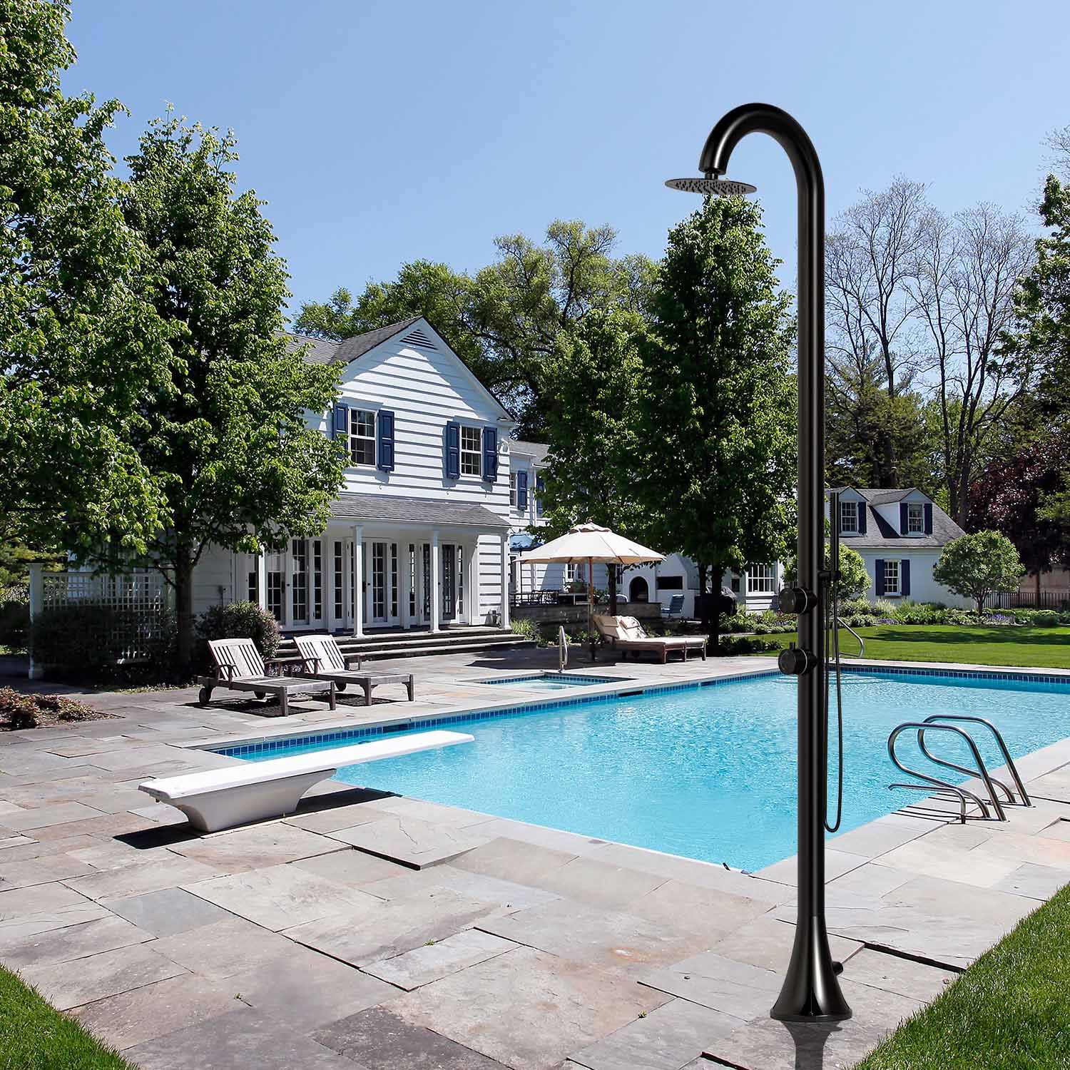 Открытый душ из нержавеющей стали с ручным душем SINED LUNA D ARCH-00091272 - Вид №28