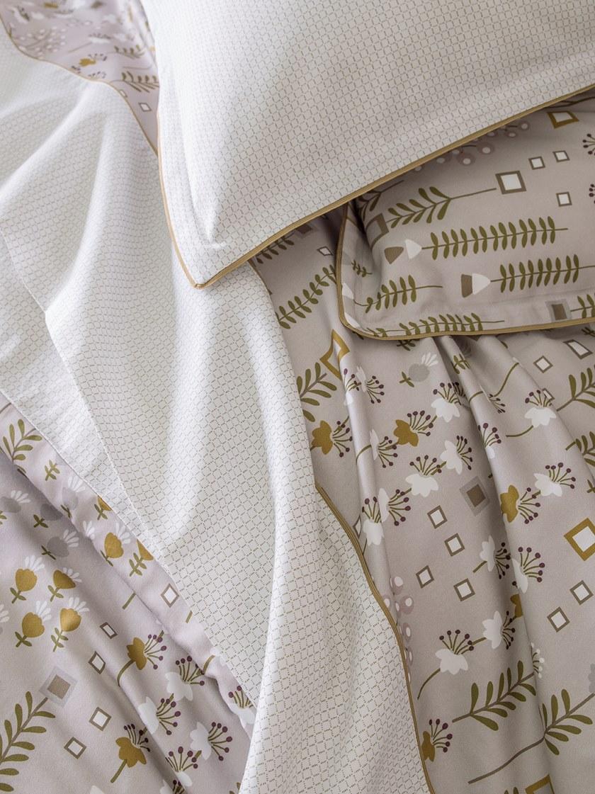 Alexandre Turpault Печатные хлопковые простыни с цветочными мотивами Conte d'hiver sun-id-1391089 - Вид №1