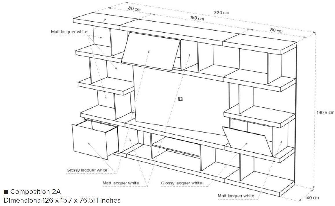 Natuzzi Модульный деревянный книжный шкаф sun-id-1482872 - Вид №8