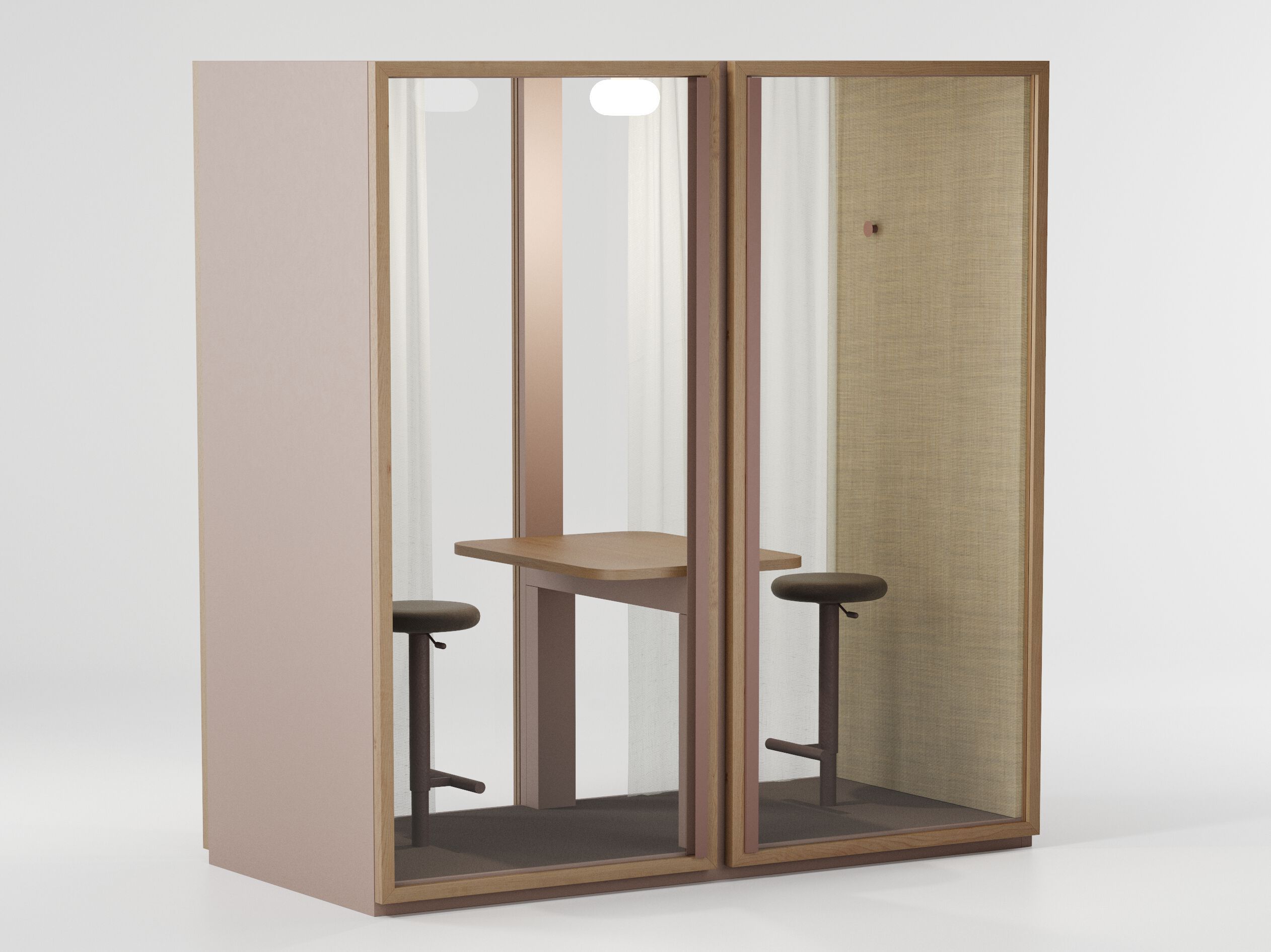 Акустическая офисная кабина со встроенным освещением Kettal Kall ARCH-00087556