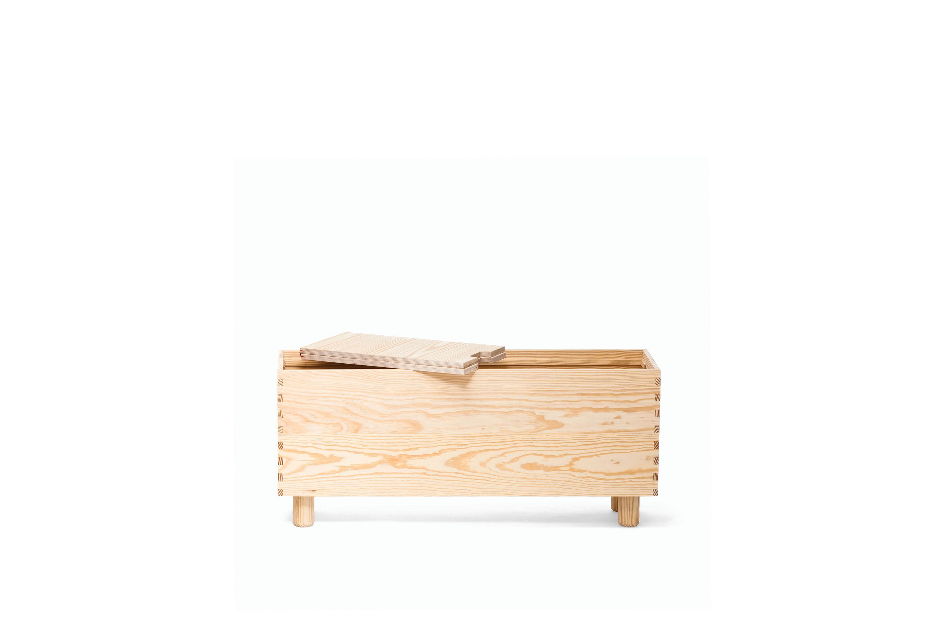 Прямоугольный Сосновый журнальный столик с отсеком для хранения Established&Sons Crate Series ARCH-00038663 - Вид №1
