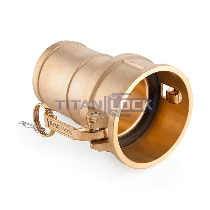 Камлок латунный тип С, розетка с хвостовиком 4", TL400CBR TITAN LOCK  - Вид №2