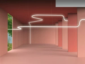 Artemide Светодиодный подвесной светильник с прямым светом из поликарбоната Alphabet of light