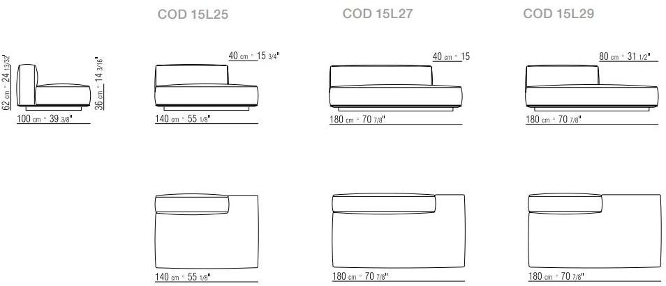 Flexform Модульный тканевый диван с шезлонгом Grandemare sun-id-1429926 - Вид №8