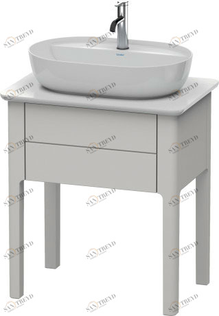 LU956003939 Luv Тумбочка для консоли напольная Скандинавский белый шелковисто-матовый лак Duravit