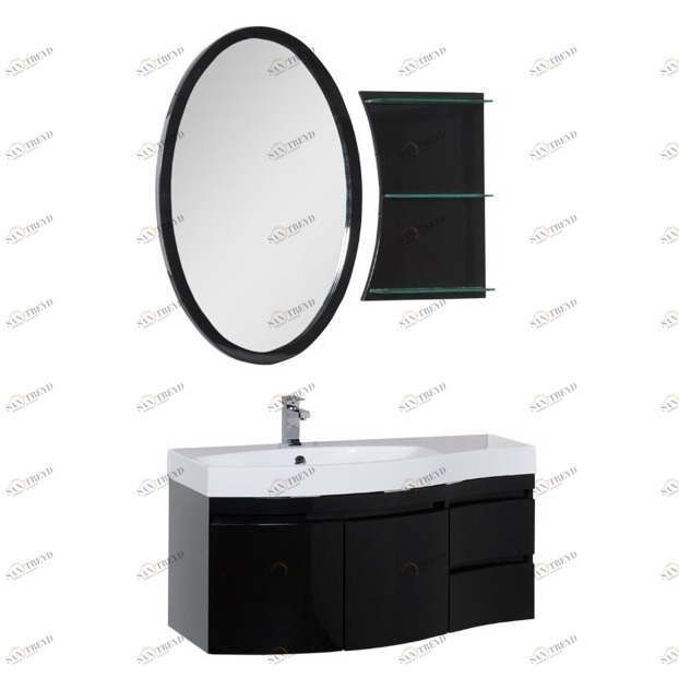 Комплект мебели Aquanet Опера 115 L черный (2 дверцы 2 ящика) 00169415