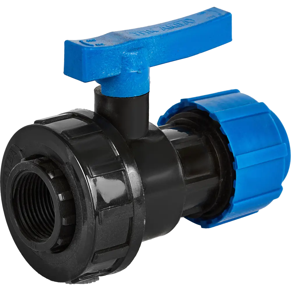 Кран разъемный ПНД Политэк для водоснабжения 25x3/4" 85358401 STLM-0062141