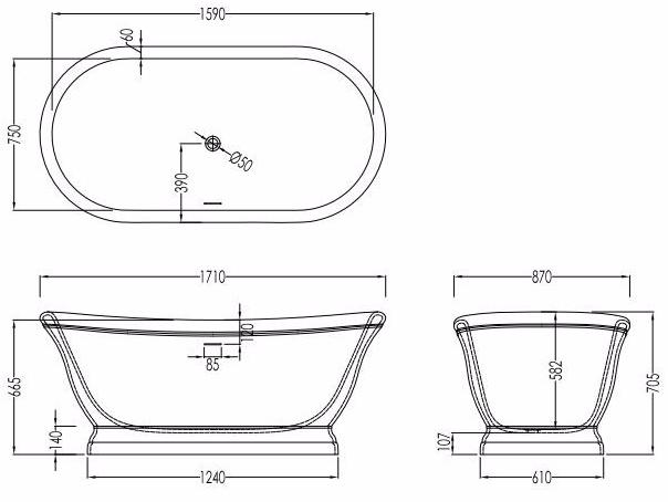 Devon&Devon Отдельностоящая ванна sun-id-1466649 - Вид №3