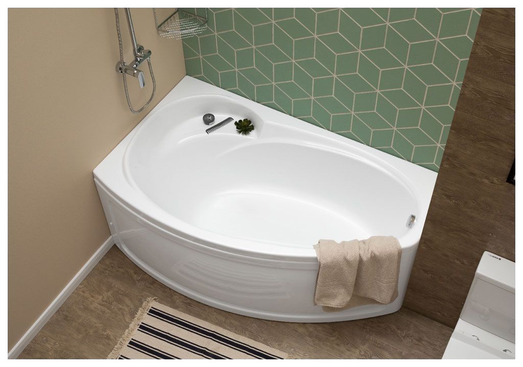Акриловая ванна Aquanet Jersey 170x90 L (каркас + смеситель Aquanet Practic 2 AF111-63B) 002039880017934600216780 - Вид №4