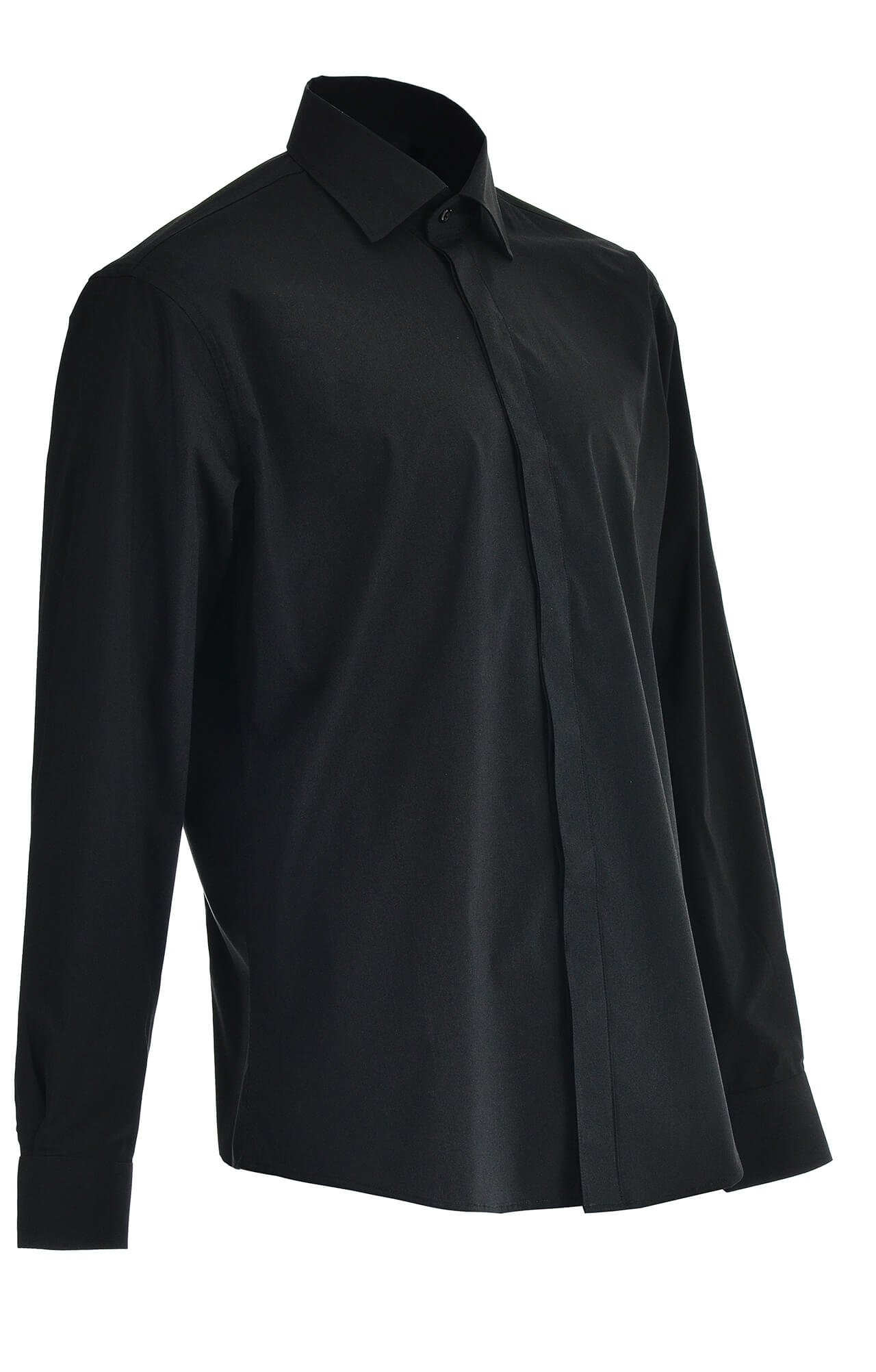 5030109 Рубашка мужская  black El-Risto  Корпоративная одежда  размер 44/176-182  - Вид №2