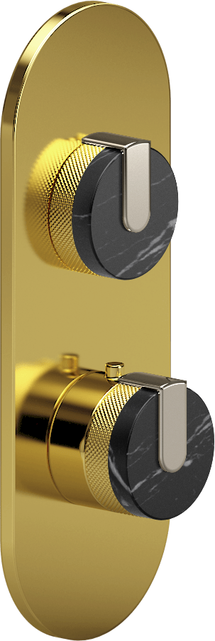 E-8026-R2MBE0-L1PN-AU-T Планка M-Series с 2 ручками - Внешняя часть GRAFF MOD+