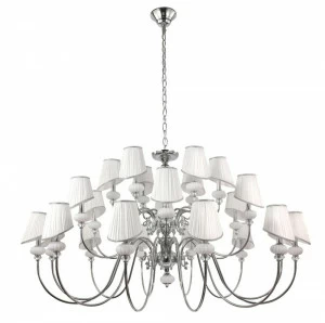 Подвесная люстра Crystal Lux Alma White SP-PL12+6+6 белая CRYSTAL LUX ДИЗАЙНЕРСКИЕ, ALMA 109299 Белый