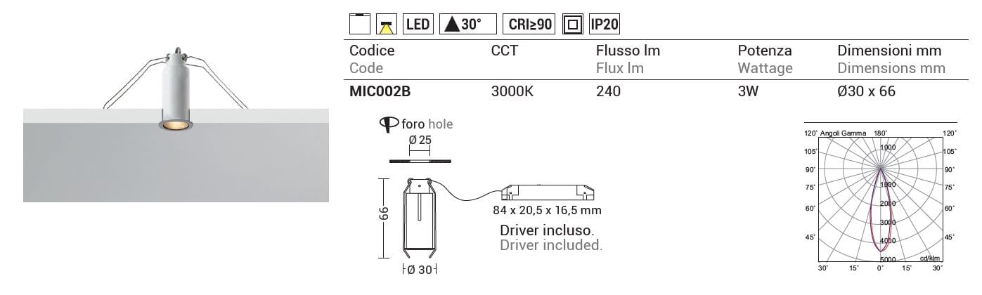 Заливка формы алюминия Сид Downlight Rossini Illuminazione MICRO ARCH-00048361 - Вид №5