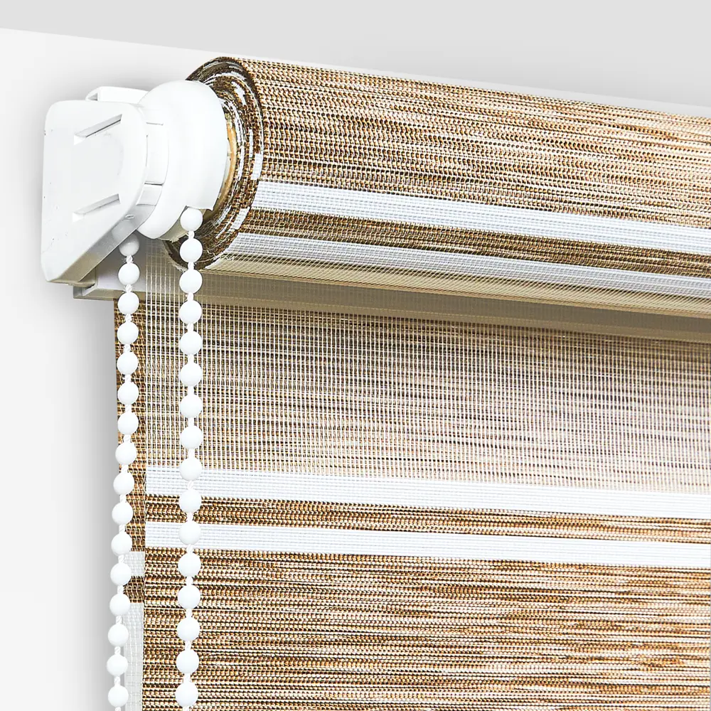 Штора рулонная день-ночь Дэли 100x160 см коричневая MIAMOZA STLM-2053127 - Вид №2