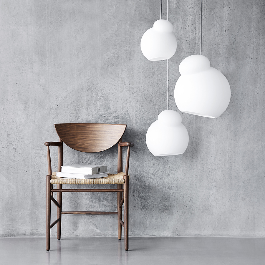 118470 Лампа подвесная air, 32,5хD28 см, белое опаловое стекло Frandsen  - Вид №5