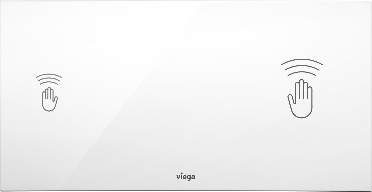 Системная техника  Viegaswift, Steptec, Viega Eco Plus, Viega Mono, панели смыва и принадлежности  T5 панели смыва и комплектующие  Бесконтактные панели смыва, с функцией Viega Hygiene+ VIEGA 653 842 1) Модель 8352.21 Santreyd  - Вид №1