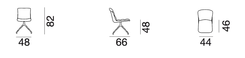 Кожаный поворотный стул de Sede DS-525 TOSCA ARCH-00100009 - Вид №2