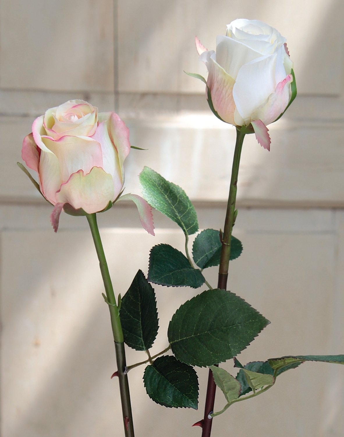 3350 508 a2 Искусственная роза, 58 см, розово-зеленая H-andreas  - Вид №3