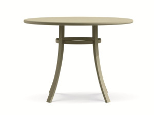 Стальной круглый садовый стол