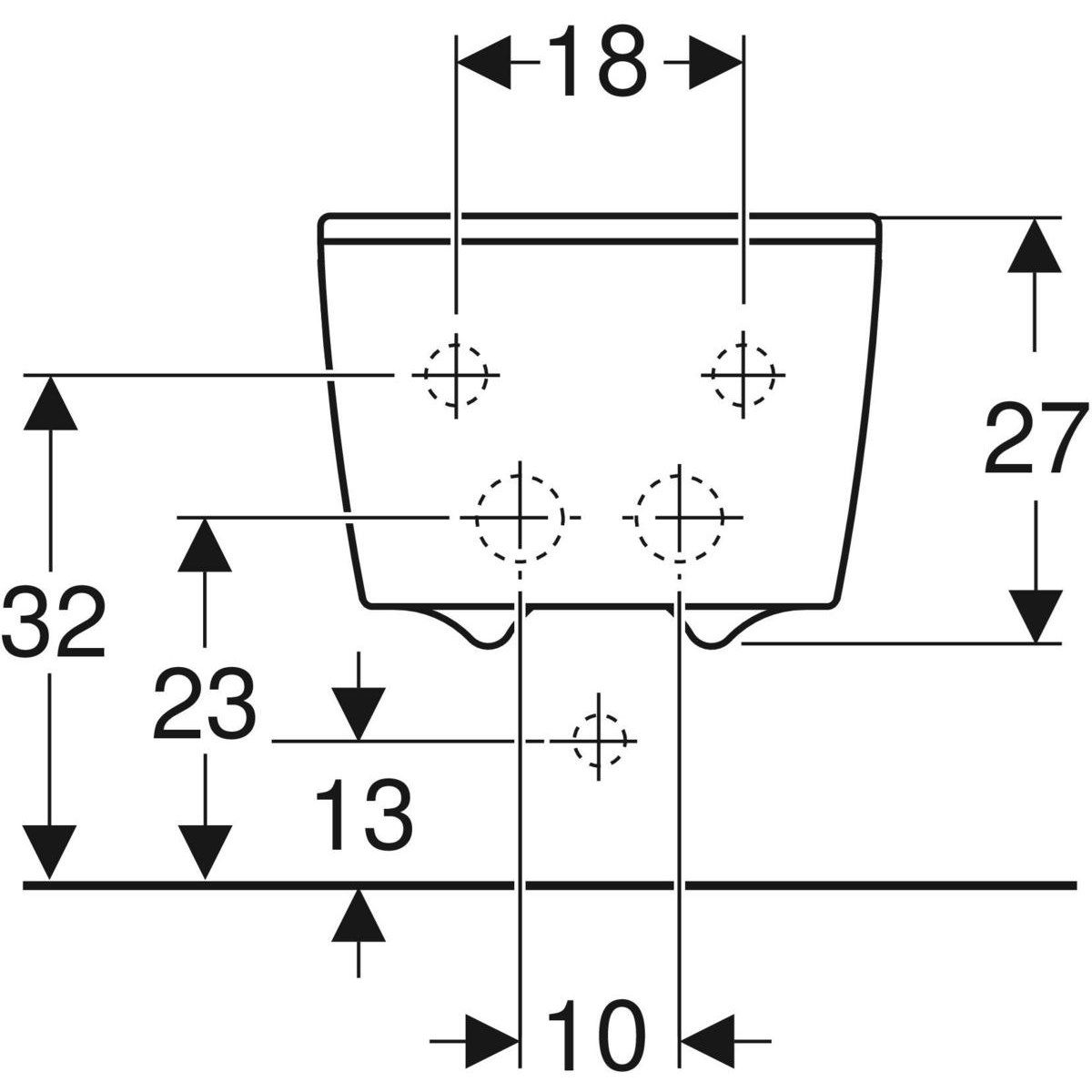Подвесное биде в витрине Geberit Xeno2 ARCH-00045052 - Вид №2