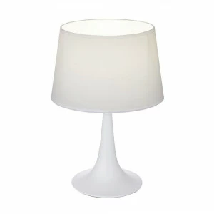 Настольная лампа Ideal Lux London TL1 Small Bianco IDEAL LUX КЛАССИЧЕСКИЕ 080762 Белый