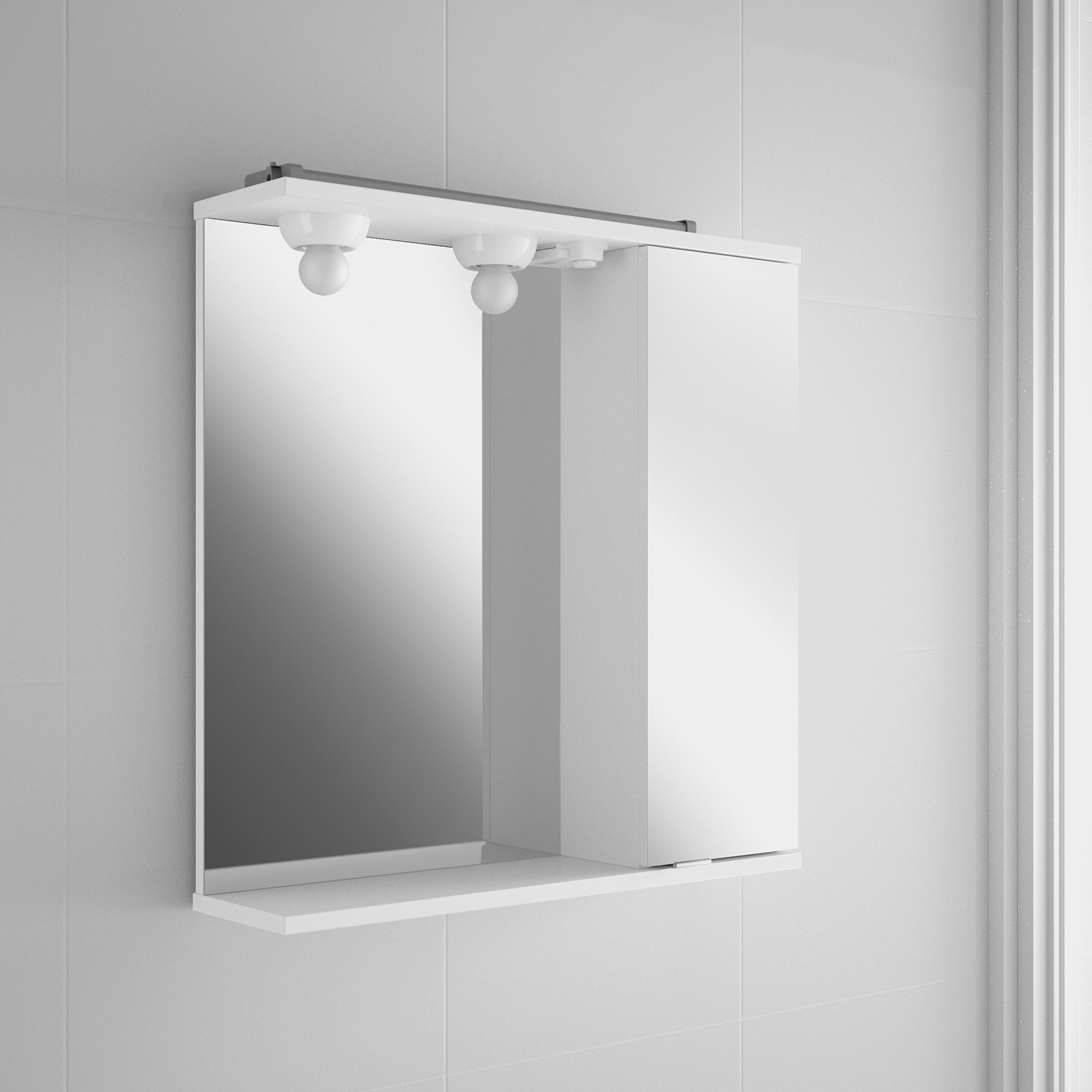 20156 SALGAR Шкаф 1 дверный стеклянный ВОЛГА 600 Volga