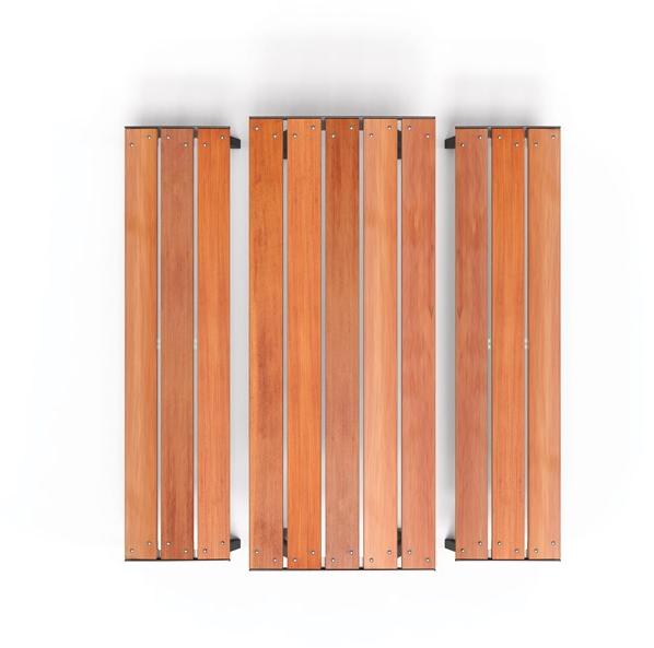 City Design Прямоугольный стол для пикника из стали и дерева Noale Noale ta-w - Вид №1