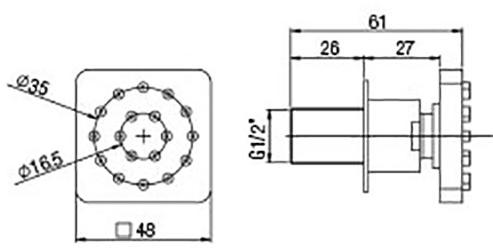 Paini - 50CR721Q душевая форсунка  - Вид №1