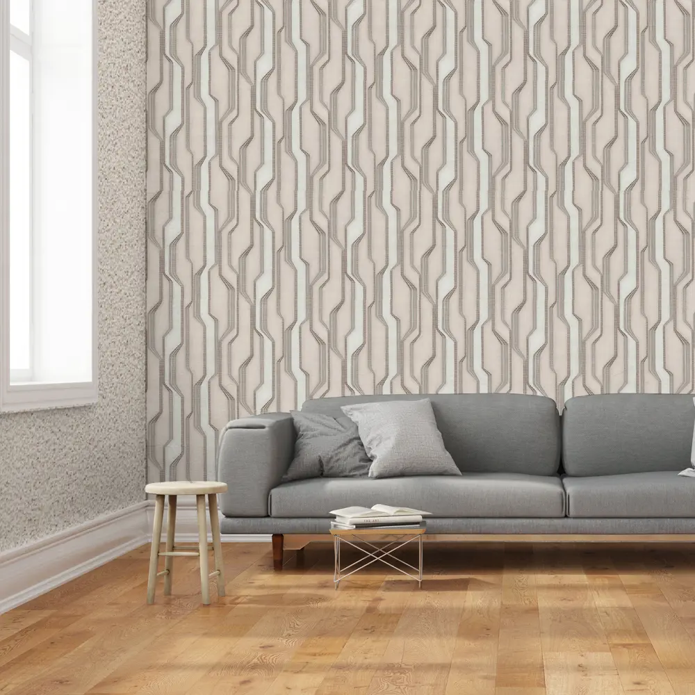 Обои флизелиновые Malex Desing «Аккорд» бежевые 1.06 м 4106-3 МОСКОВСКАЯ ОБОЙНАЯ ФАБРИКА STLM-2055713 - Вид №3