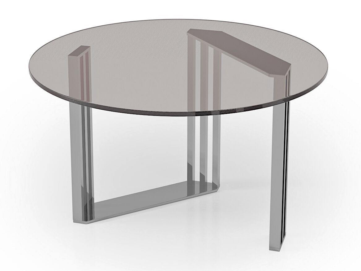 Круглый стеклянный журнальный столик Bizzotto Italia Symphony-Infinity ARCH-00132959 - Вид №6