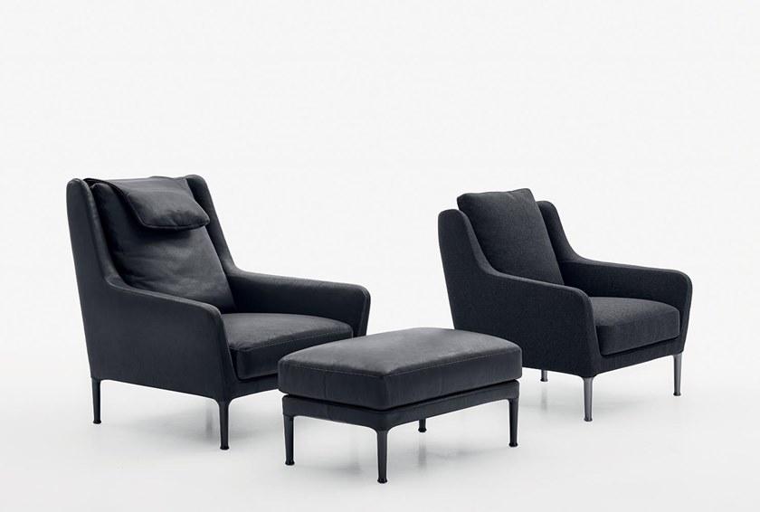 B&B Italia Кожаное кресло с подголовником Édouard EDOUARD sun-id-1438891 - Вид №1