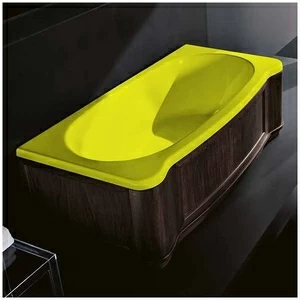 Ванна Gruppo treesse New Classic VTL-V6770-DX-WV-Z жёлтая прямоугольная правая венге