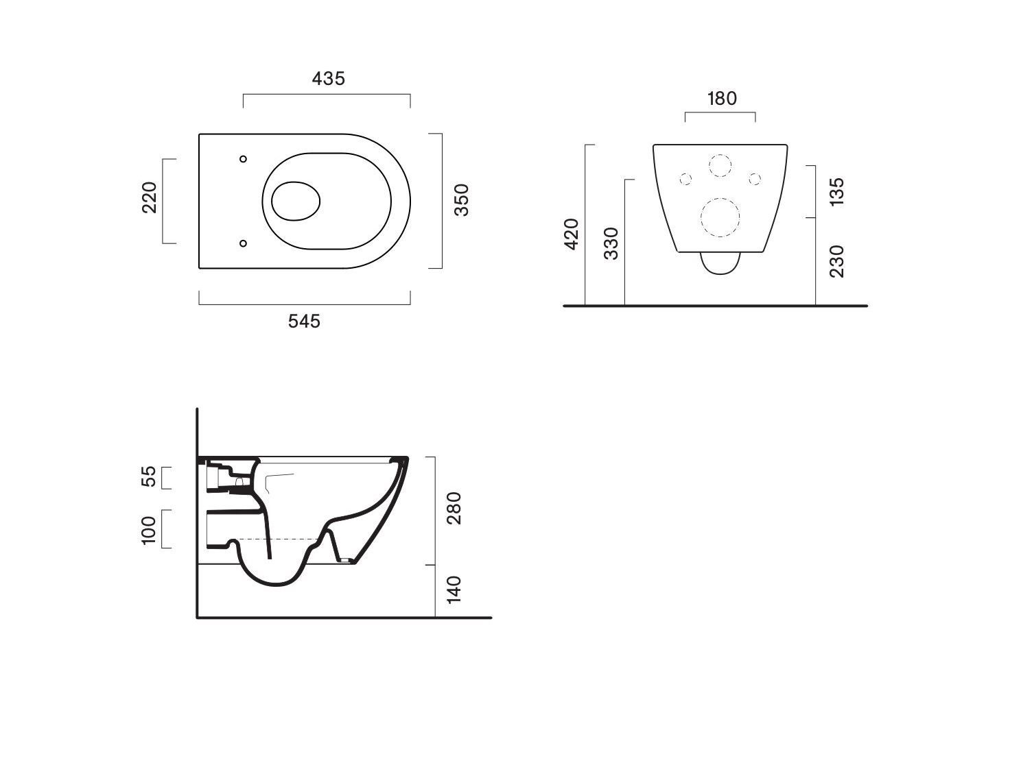 Подвесной туалет CERAMICA CATALANO сфера ARCH-00040206 - Вид №2