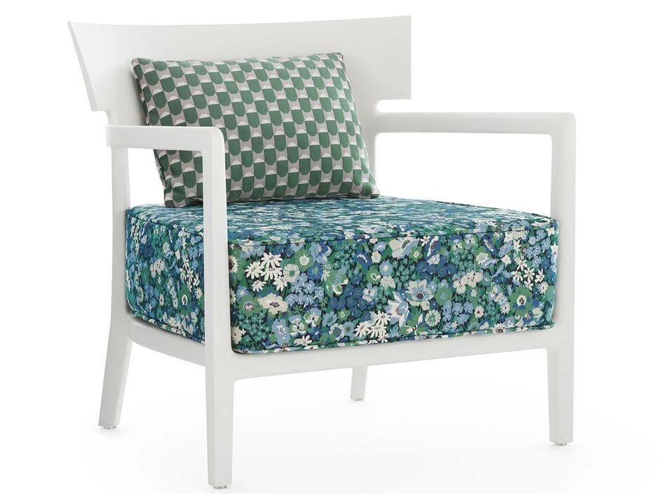 Съемное садовое кресло из поликарбоната и ткани с подлокотниками Kartell CARA LIBERTY ARCH-00029641 - Вид №15