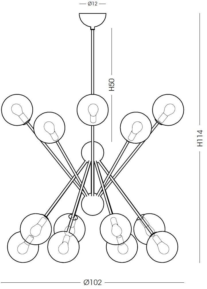 Cangini & Tucci Люстра из металла Scarlett sun-id-1427373 - Вид №7