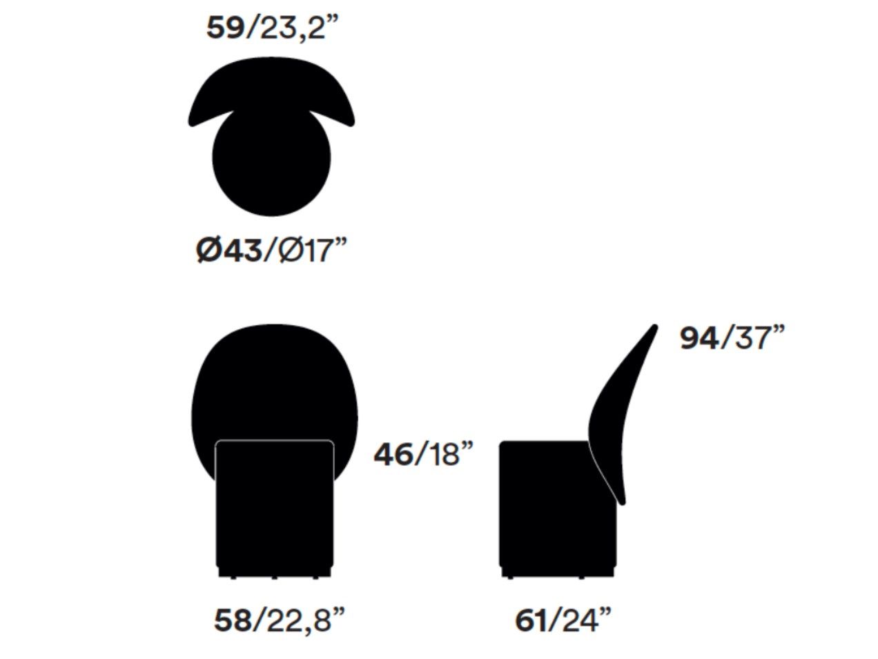 Кожаное кресло Opinion Ciatti LOOMI ARCH-00129668 - Вид №7
