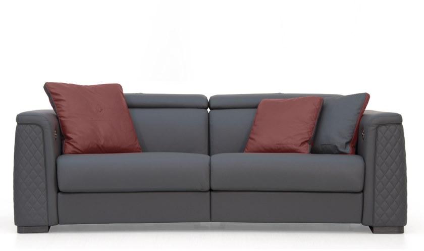 Tonino Lamborghini Casa Кожаный диван-кресло с шезлонгом Park avenue sun-id-1408168 - Вид №1