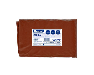 W30W Одноразовые мешки для мусора, 60 x 90 см, вместимость 70 л, 50 шт. в упаковке, КОРИЧНЕВЫЕ, LDPE Merida