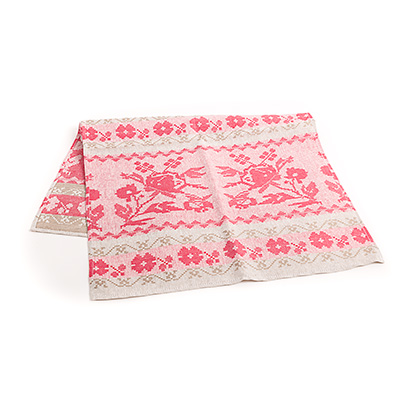 10С195 Рушник 500 мм 50 х 150 см №9 бордовый (рис.810 белорусский) Santreyd 