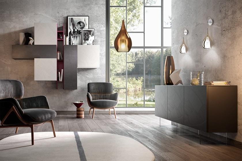 Cangini & Tucci Бра из металлизированного боросиликатного стекла Zoe Ap1301.1l - Вид №2